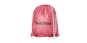 Reflective Gym bag  - 35x46cm- white strings - 8mm