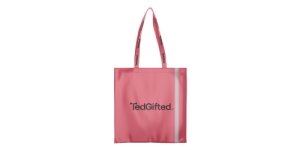 Reflective eco shopping bag, handles- with logo