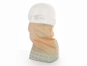 Eco bandana hemmed positioned