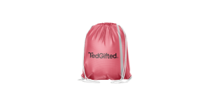 Reflective Gym bag   - 27x37cm- white strings - 8mm