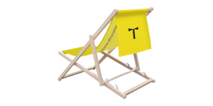 Deck chair with flap