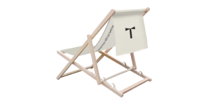 Eco deck chair with flap