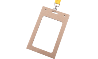 AI2.0.36.A6.9999.01A Porte badge, <br> Matériau : kraft 170 g/m² Dim. Int : 105 x 148 mm