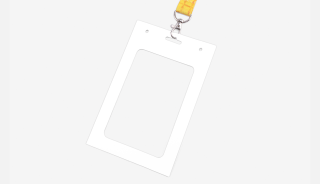 AI2.0.33.A3.9999.01A Porte badge, <br> Matériau : papier  250 g/m² Dim. Int : 105 x 148 mm