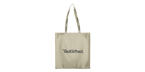 Eco shopping bag, handles - with logo