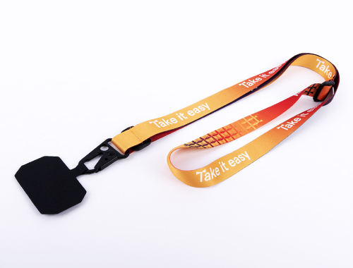 Crossbody lanyard with phone patch<br>M_96